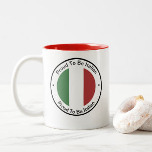 Tasse 2 Couleurs Couleurs du patrimoine italien Italie Promotionnel
