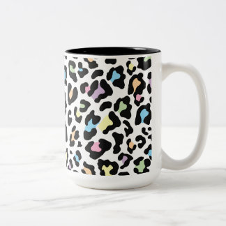 Tasse 2 Couleurs Couleurs multiples Empreinte de léopard