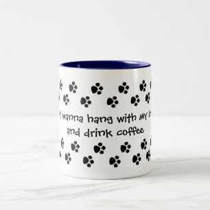 Tasse 2 Couleurs coup avec mon chien de traîneau