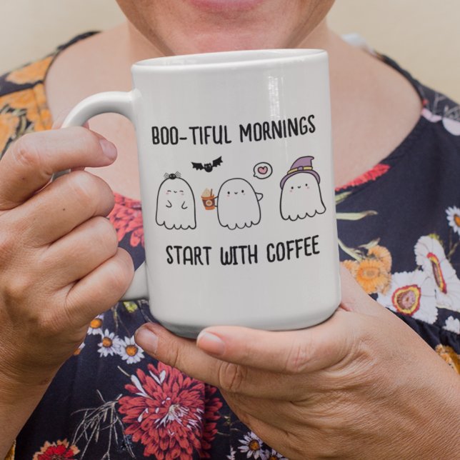 Tasse 2 Couleurs Coup de coeur Personnalisé Automne Fantômes D'Hall (Créateur téléchargé)