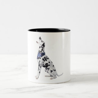 Tasse 2 Couleurs Coupable chien dalmate assis