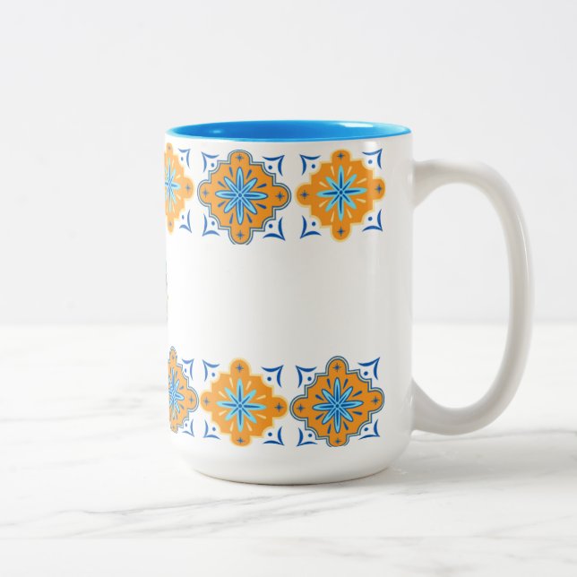 Tasse 2 Couleurs Coupe Amalfi Inspiré, Coupes Dolce Italiennes Été (Droit)