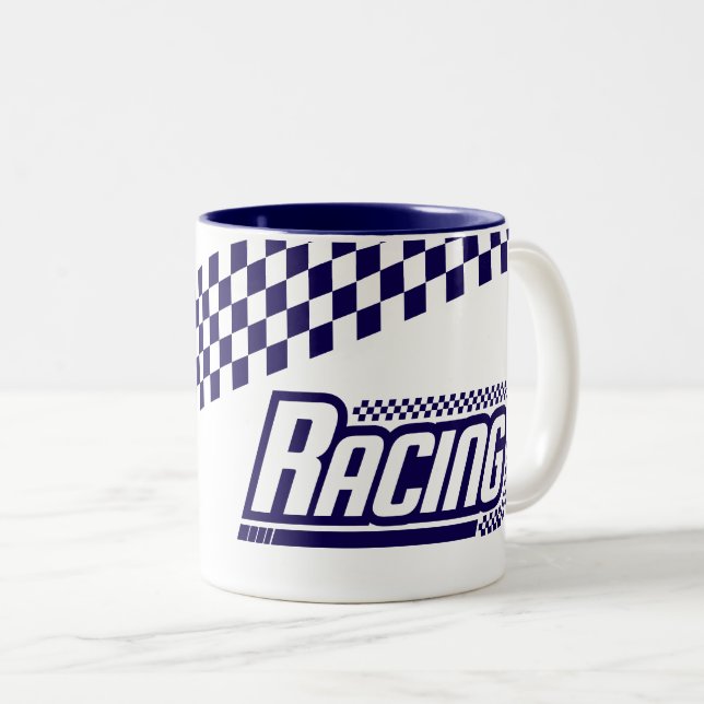 Tasse 2 Couleurs Coupe de café de course (Devant droit)