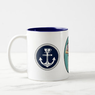 Tasse 2 Couleurs Coupe de café Joe de la Marine pour la Navy Joe C