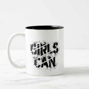 Tasse 2 Couleurs Coupe de café : Les filles peuvent déranger le des
