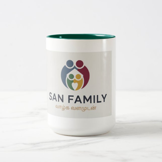Tasse 2 Couleurs Coupe de la Famille San (Centre)