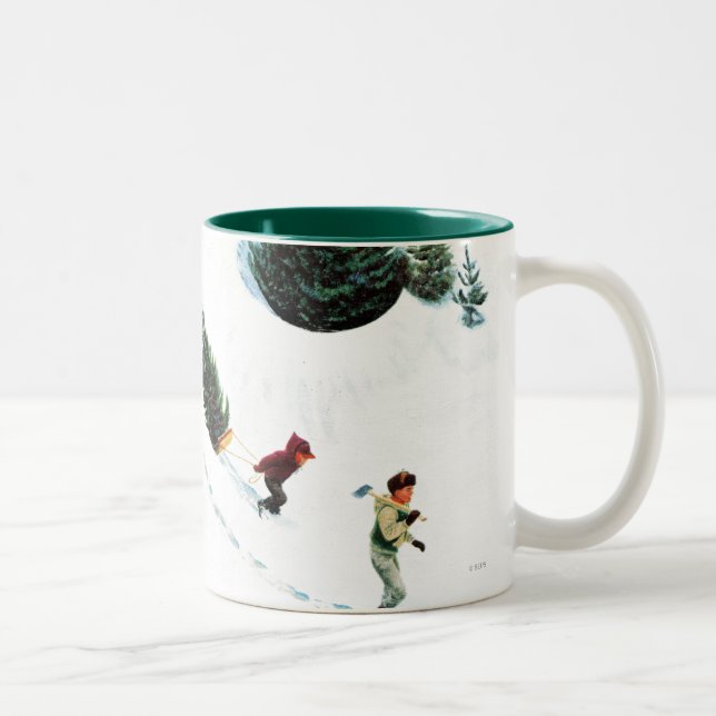 Tasse 2 Couleurs Coupe de l'arbre (Droit)