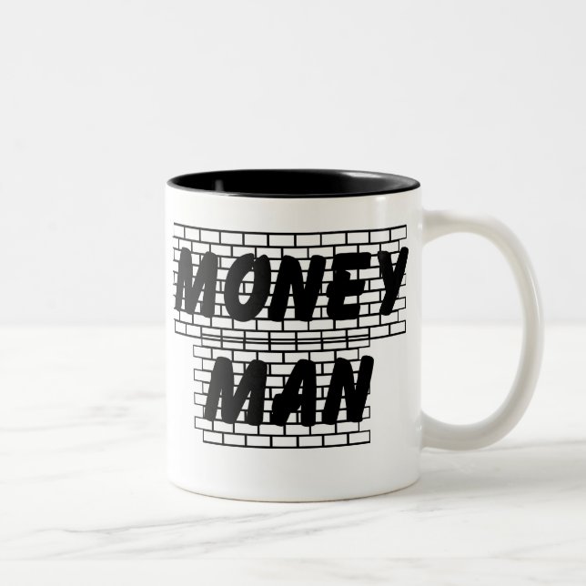 Tasse 2 Couleurs Coupe de l'homme d'argent (Droit)