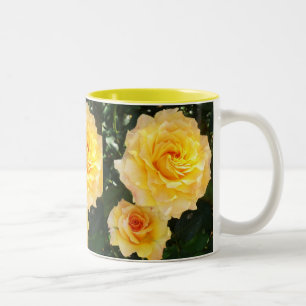 Tasse 2 Couleurs Coupe des Roses jaunes