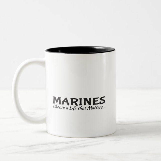 Tasse 2 Couleurs Coupe du café : Marines (Gauche)