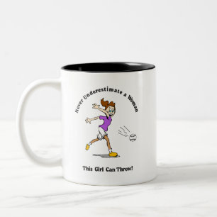 Tasse 2 Couleurs Coupe du café : softball