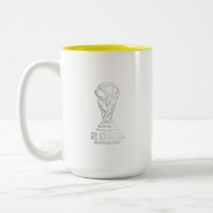 Tasse 2 Couleurs Coupe du Monde 2026 Café pour Supporter de Footbal