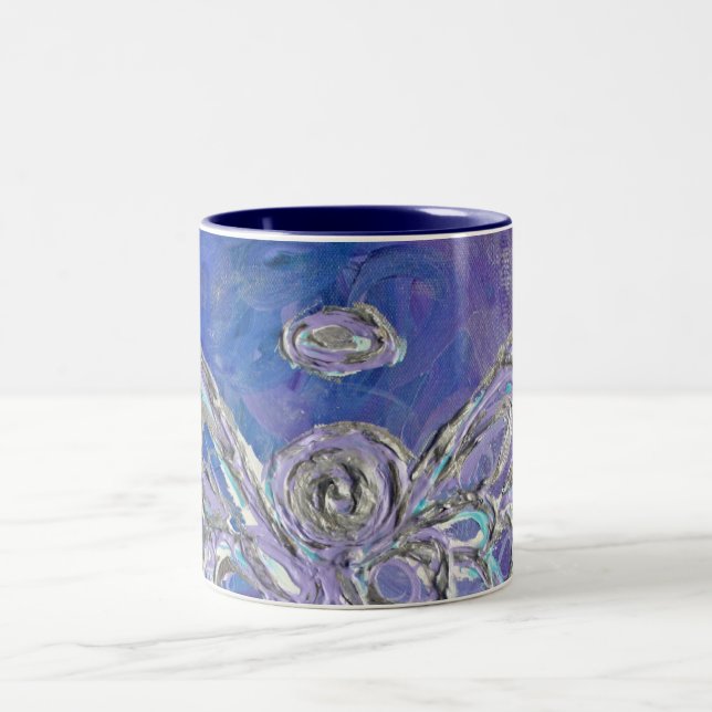 Tasse 2 Couleurs Coupe ou Coupe d'ailes d'ange violet (Centre)