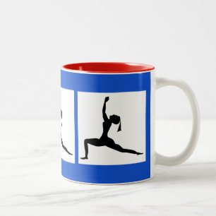 Tasse 2 Couleurs Coupe Red Blue Coffee