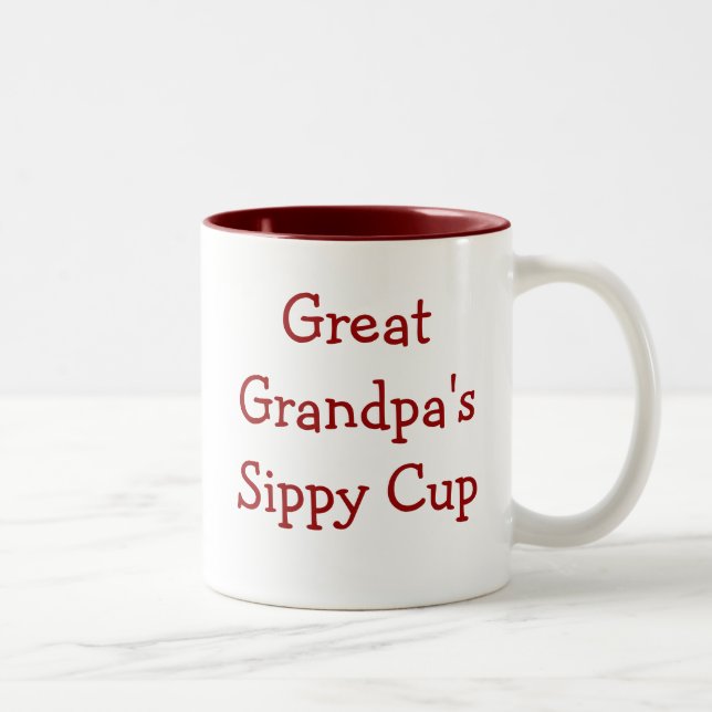 Tasse 2 Couleurs Coupe sippy de Grand-papy (Droit)