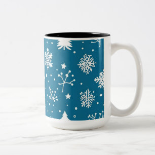 Tasse 2 Couleurs Coupes avec ambiance hivernale