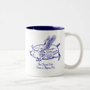 Tasse 2 Couleurs Coupes de porc volant