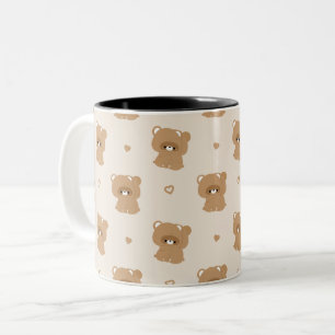 Tasse 2 Couleurs Couple castor mignon