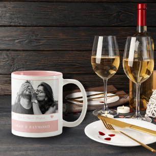 Tasse 2 Couleurs Couple in Love I Personnalisé 2 Photos I Valentine
