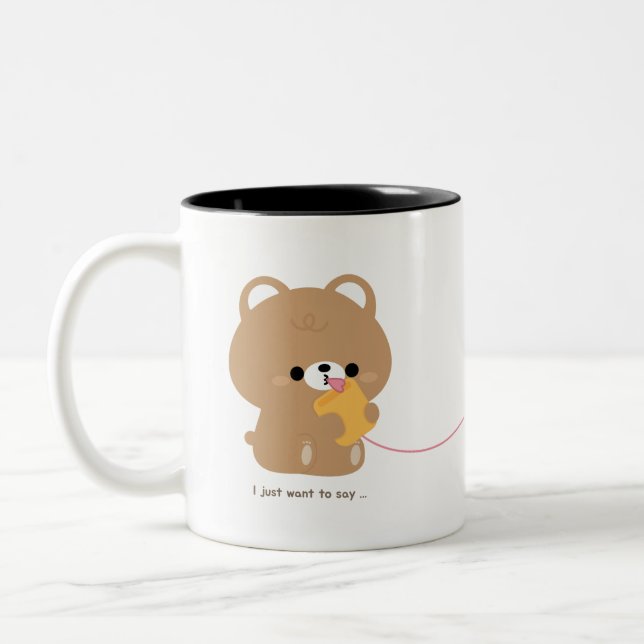Tasse 2 Couleurs Couple romantique mignon amour (Gauche)