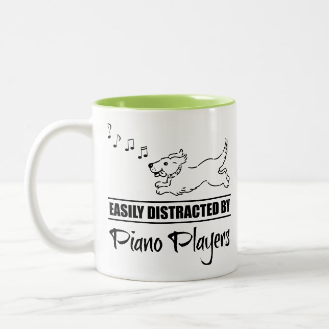 Tasse 2 Couleurs Courir un chien facilement distrait par les joueur (Gauche)