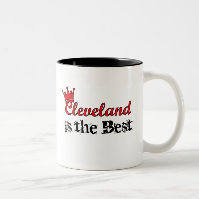 Tasse 2 Couleurs Couronne Cleveland (Droit)