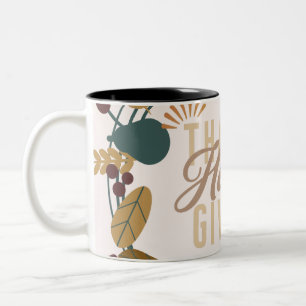 Tasse 2 Couleurs Couronne de fête moderne pour le dîner de Thanksgi