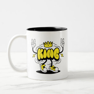 Tasse 2 Couleurs Couronne de graffiti de style King Street