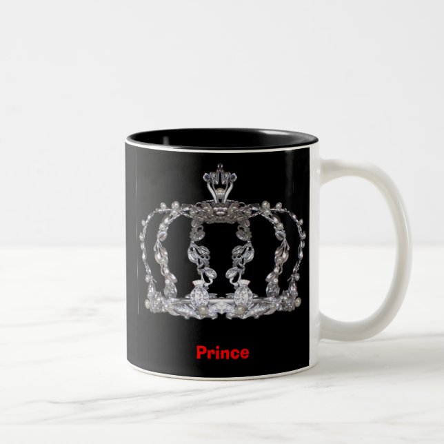 Tasse 2 Couleurs couronne de prince, prince (Droit)