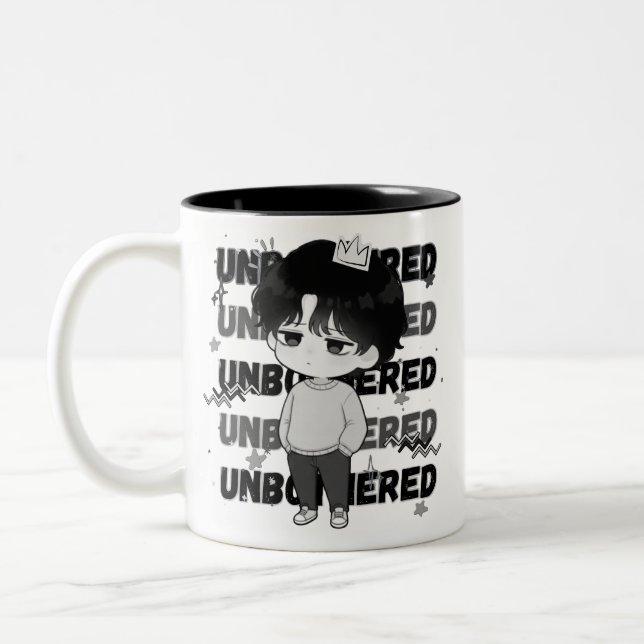 Tasse 2 Couleurs Couronne imperturbable Chibi graphique relatable (Gauche)