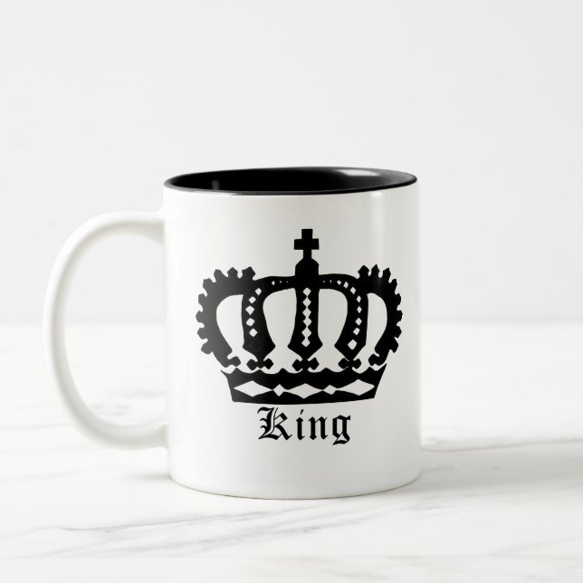 Tasse 2 Couleurs Couronne noire (Gauche)