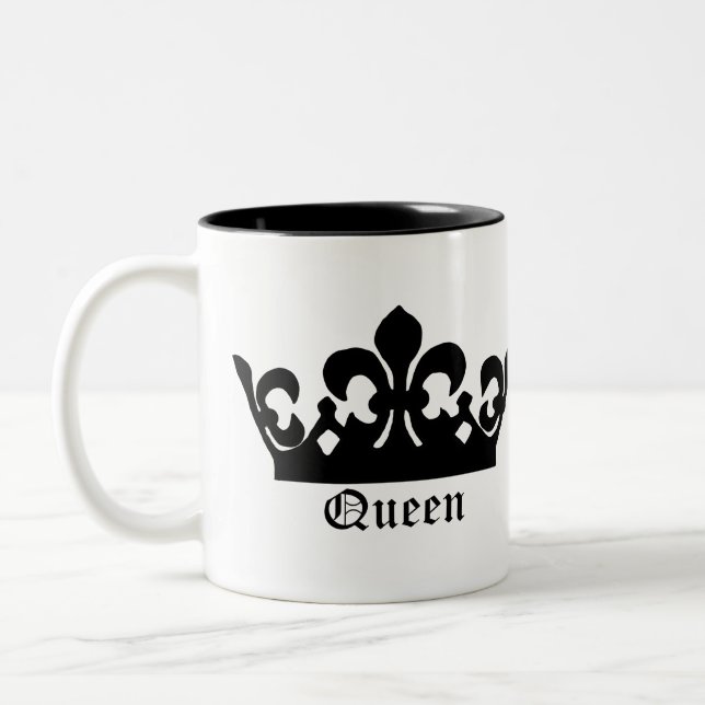 Tasse 2 Couleurs Couronne noire (Gauche)