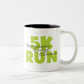 Tasse 2 Couleurs Course 5 000 verte printemps
