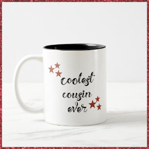 Tasse 2 Couleurs Cousin le plus froid jamais noir et rouge