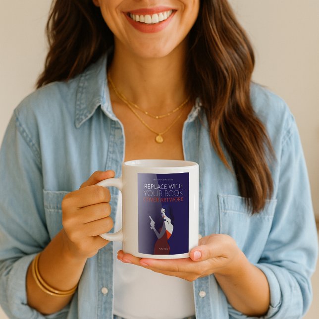 Tasse 2 Couleurs Couverture du livre | Auteur Lancement du livre pr (Créateur téléchargé)