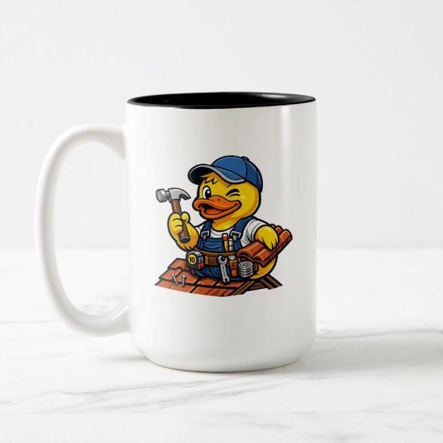 Tasse 2 Couleurs Couvreur Canard en Caoutchouc (Gauche)