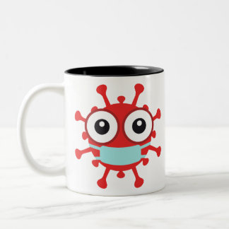 Tasse 2 Couleurs Covid 19 Coronavirus