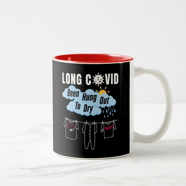 Tasse 2 Couleurs COVID LONG - A Été Pris À Sécher (Droit)