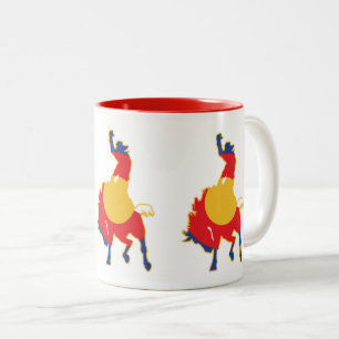 Tasse 2 Couleurs Cow-boy de Bronco Buckig Colorado