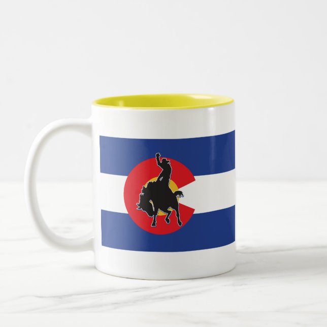 Tasse 2 Couleurs Cow-boy du Colorado (Gauche)