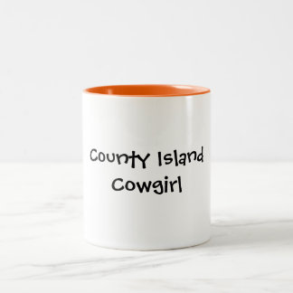 Tasse 2 Couleurs Cow-girl d'île du comté