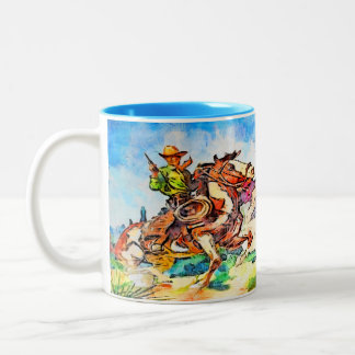 Tasse 2 Couleurs Cowboy à la course