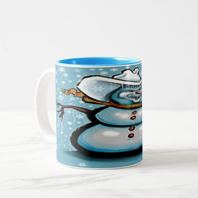 Tasse 2 Couleurs Cowboy d'hiver (Devant gauche)