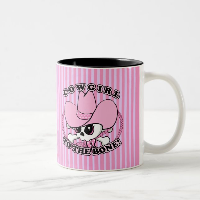 Tasse 2 Couleurs Cowgirl Skull (Droit)