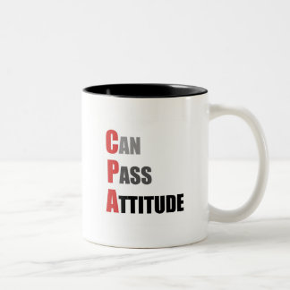 Tasse 2 Couleurs CPA : Peut passer l'attitude