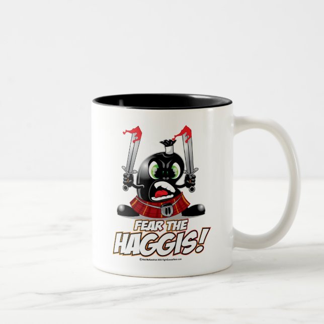 Tasse 2 Couleurs Craignez le Haggis (Droit)