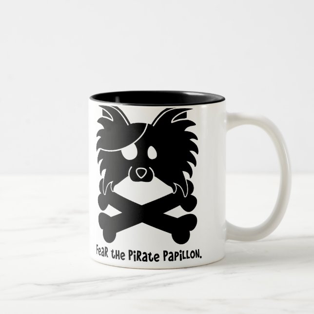Tasse 2 Couleurs Craignez le pirate Papillon (Droit)