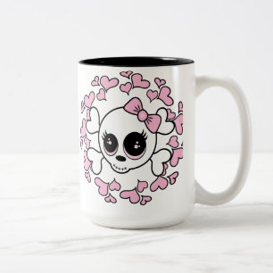 Tasse 2 Couleurs Crâne amoureux