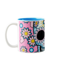 Crâne coloré de sucre