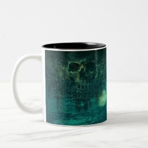 Tasse 2 Couleurs Crâne dans la tombe aqueuse